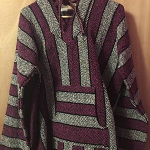 Pink and white Baja sweatshirt